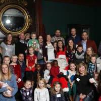 Big Laker group photo with Santa